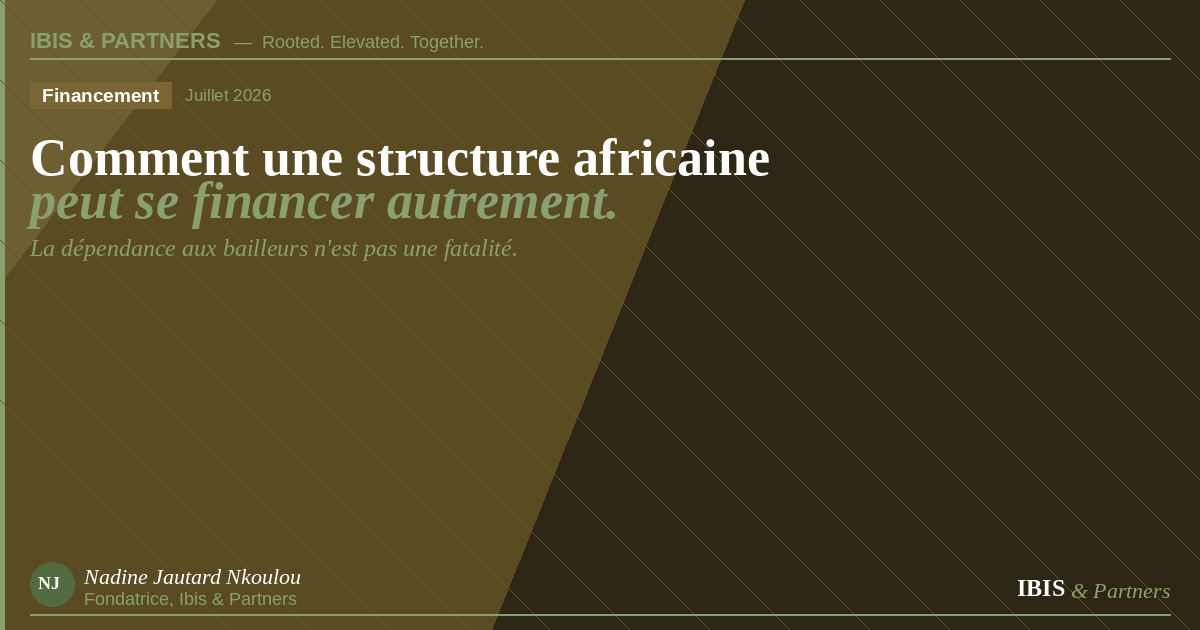 Comment une structure de santé africaine peut se financer autrement — Ibis & Partners
