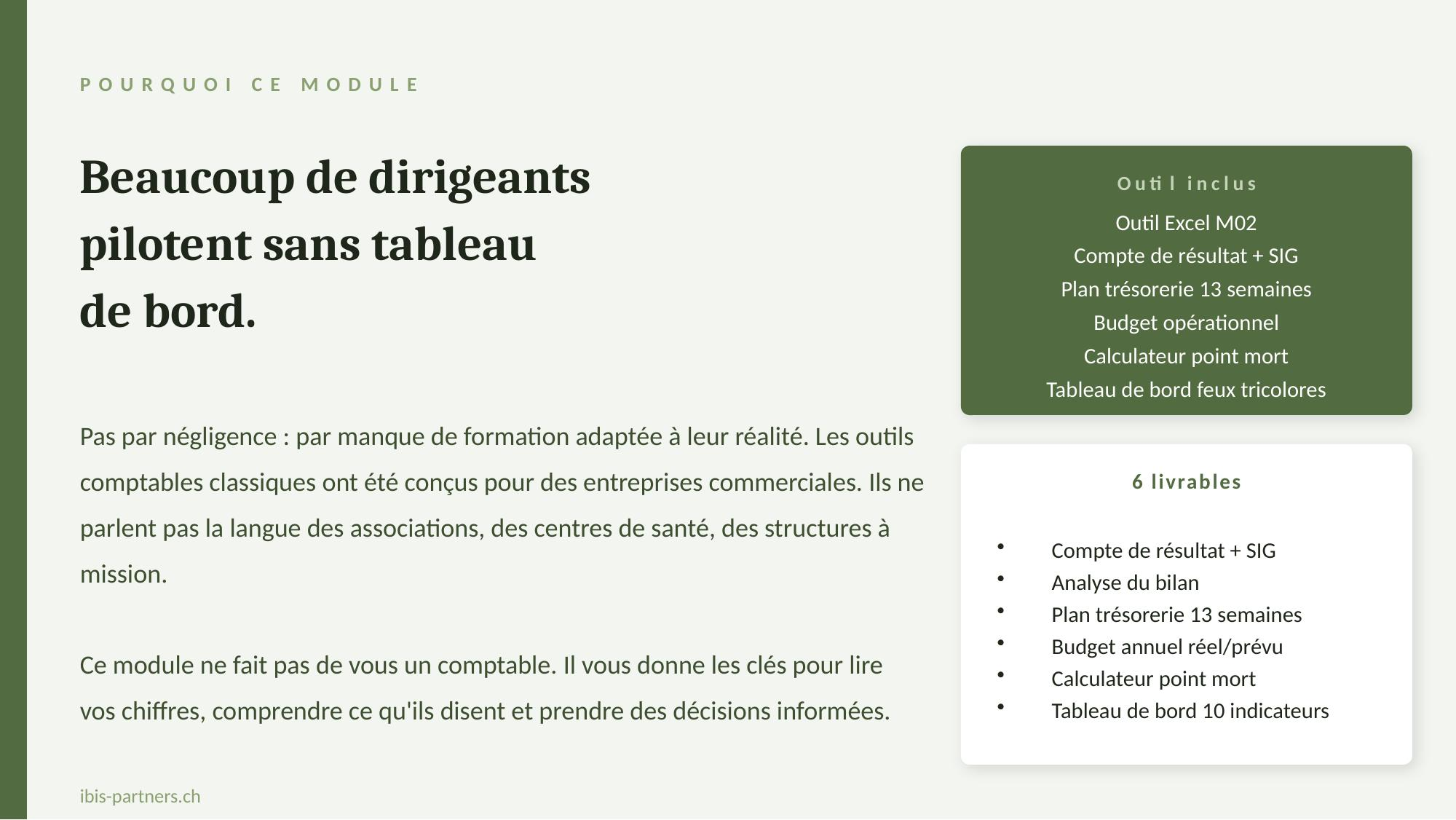 Aperçu Module 02 — Finances & Comptabilité